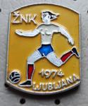 Značka Nogomet Ženski nogometni klub ŽNK Ljubljana 1974