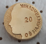 Značka Osnovna šola OŠ Majde Vrhnovnik 20 let