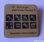 Značka priponka 22. športne igre papirničarjev Slovenije 81