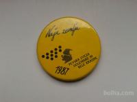 Značka-priponka PEVSKA ZVEZA DOLENJSKE IN BELE KRAJINE 1987