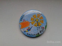 Značka-priponka RAČUNANJE JE IGRA 3 RAČUNAM RAD