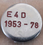 Značka Radio amaterji E4D 1953/1978