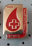 Značka Rdeči križ 35 let krvodajalstva 1988