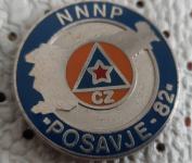 Značka Rdeči križ Civilna zaščita NNNP Posavje 1982