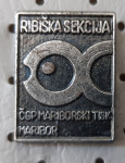 Značka Ribiška sekcija ČGP Večer Maribor 1981 srebrna