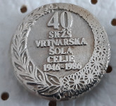 Značka SKŽŠ Vrtnarska šola Celje 1946/1986 40 let
