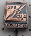 Značka Slovensko prosvetno društvo SPD Zarja železna Kaplja