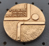 Značka Športne igre obrtnikov Novo mesto 1975 zlata