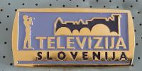 Značka Televizija Ljubljana 60x30mm na zaponko