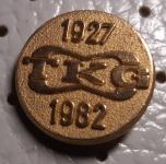 Značka Tovarna kovinske galanterije TKG 1927/1982