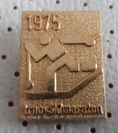Značka Trnovki maraton 1975 zlata večji format
