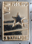 Značka VDV 5. Bataljon 1944/79 Vojska državne varnosti 20x28mm zlata
