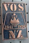 Značka VOS OF 1941/1976 Varnostna obveščevalna služba 18x25mm