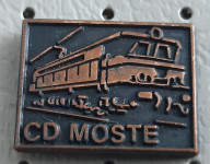 Značka Železniško gospodarstvo CD Moste vlak lokomotiva
