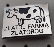Značka Zlatol farma Zlatorog krava govedo