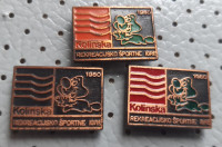 Značke KOLINSKA rekreacijsko športne igre 1980