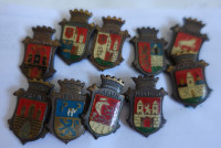 Značke, komplet 10 kos, češka mesta, grbi