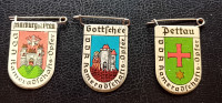 Značke VDA - Kočevje (Gottschee) , Celje (Cilli), Maribor (Marburg)