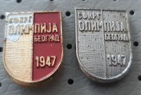 Znački Nogometni klub SFKGR Olimpija Beograd 1947