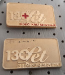 Znački Rdeči križ RK Slovenije 130 let