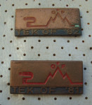 ZNAČKI TEK OSVOBODILNE FRONTE 1981 IN 1982 velikost 3,40 x 1,50 cm