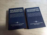 MAUERWERK-KALENDER 1980 IN 1982 , v nemščini