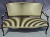 140cm DVOSED BAROČNI STIL, STARINSKI POČIVALNIK NEOBAROK OREH, ZOFA