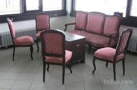 Starinski trosed in 4x stoli Antična zofa (trosed), vintage