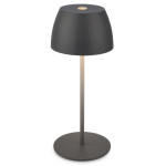 Brilo LED baterijska namizna svetilka Serina Mini antracit 20 cm x Ø 8