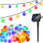 LED RGB 50 zunanja solarna dekorativna girlanda IP65 7m 8 funkcij