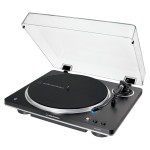 Audio Technica AT-LP70XBTBS (črna/srebrna, integriran phono predojačev