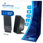 MediaRange Active Box kompaktni namizni zvočnik USB 2.0 črne barve