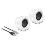 Mini stereo računalniški zvočniki s 3,5 mm vtičem in USB napajalnikom,