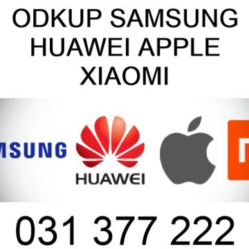 Odkup Apple iPhone, Samsung, Huawei, Xiaomi za gotovino Nova Gorica