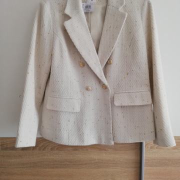 NOV Bež blazer iz tvida