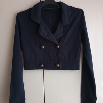 OUI SET VTG ČRNA KRATKA BOMBAŽNA JAKNA S