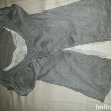 Bela bluza z bolerom, za nosečnost in dojenje 2v1 vel, S