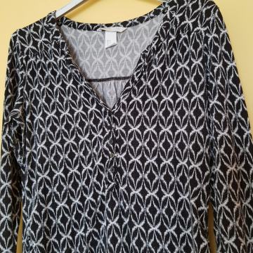 HM MAMA NOSEČNIŠKA ČRNO BELA MAJČKA S