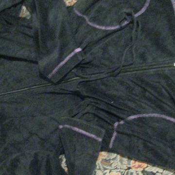 Nosečniška črna jopica-majica na zadrgo, MANA, VEL M