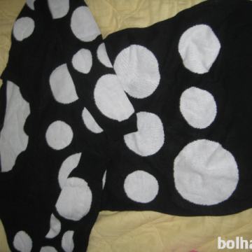 Nosečniška majica-črna z belimi krogi, FISHBONE, VEL M