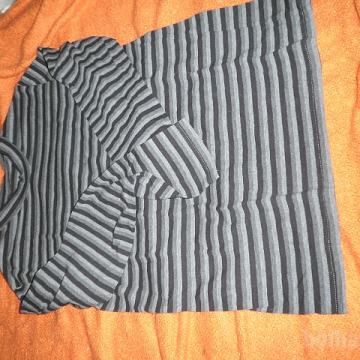 Nosečniška majica LISCA- rjava,črtasta vel.L-XL