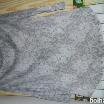Nosečniška majica-siva z vzorci, CORAZON, VEL.36