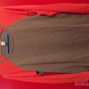 Nosečniška majica sivo-roza vel.L