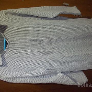 Nosečniška majica v sivo-belem odtenku vel. M- L