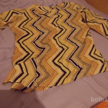 Nosečniška poletno-jesenska majica-vzorčasta vel.34-36