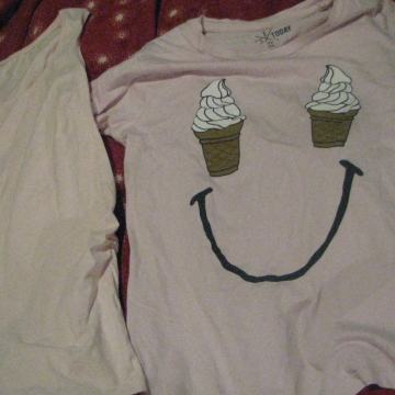 Nosečniška roza majica-spodnja, vel.L, poletno majico podarim