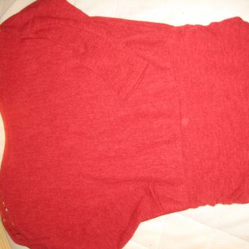 Nosečniška trapezna majica-temnordeča, vel M