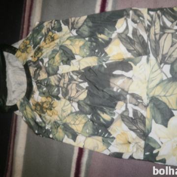 Nosečniška tunika zeleno-rumena, vel.M, poletna