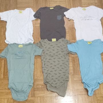 6x bodi kratek rokav št. 98-104