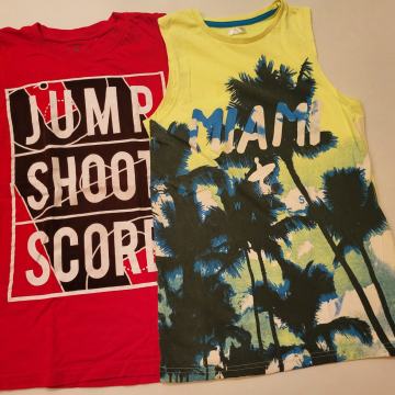 2x majica brez rokavov 158/164